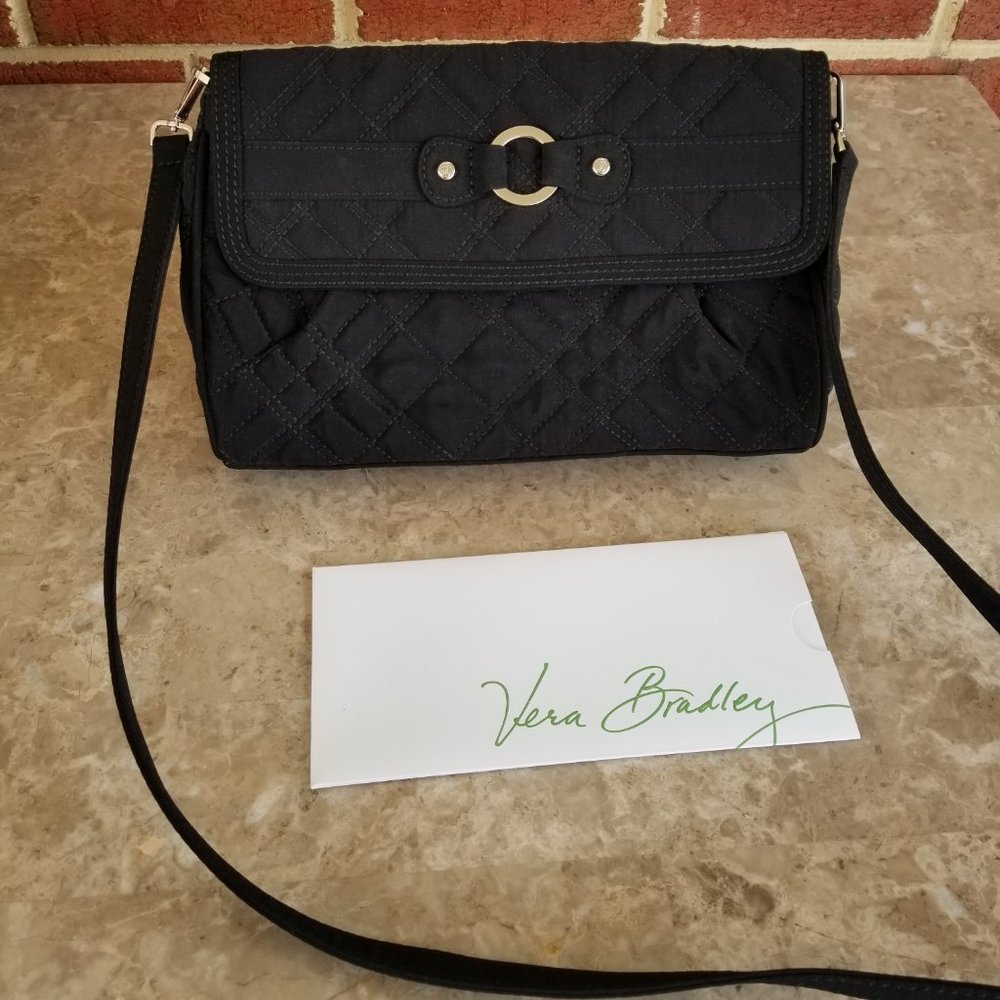 Like NEW Vera Bradley Quilted Microfiber Convertible Clutch Shoulder Crossbody - Picture 2 of 12